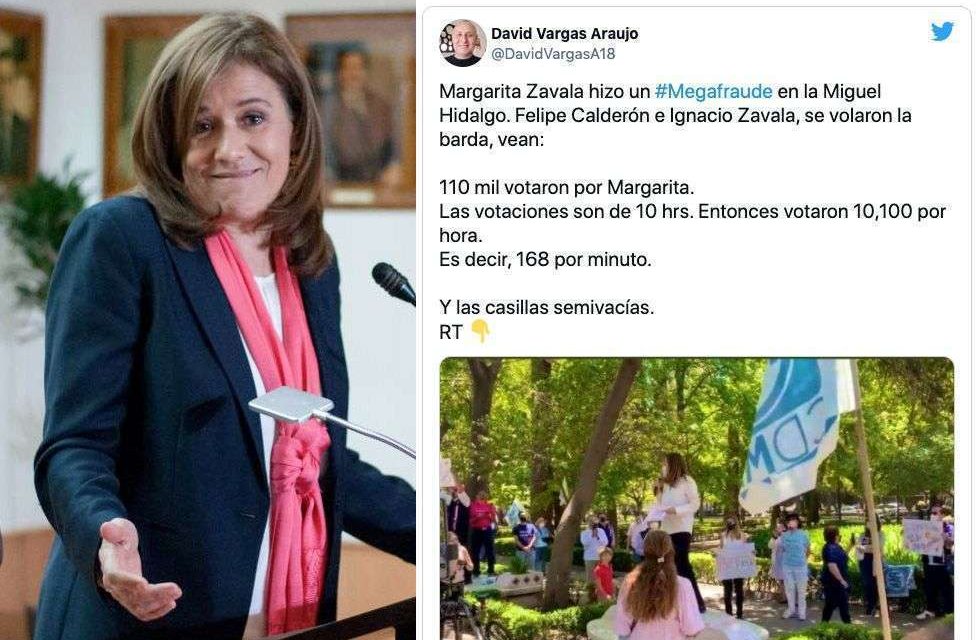 Acusan a Margarita Zavala de hacer #MegaFraude en Elecciones 2021