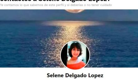 La fantasma de Facebook  ¿Tienes entre tus contactos a Selene Delgado López?