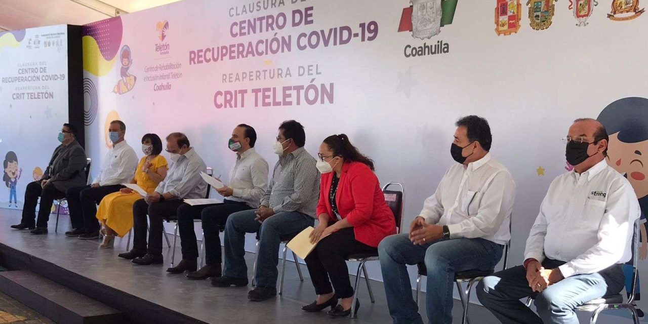 Clausura del centro de recuperación Covid en el CRIT, vuelve a sus operaciones normales