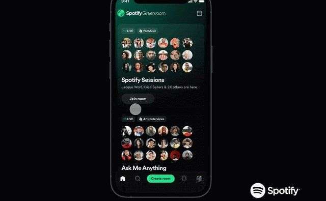 Spotify presenta Greenroom, su servicio estilo Clubhouse