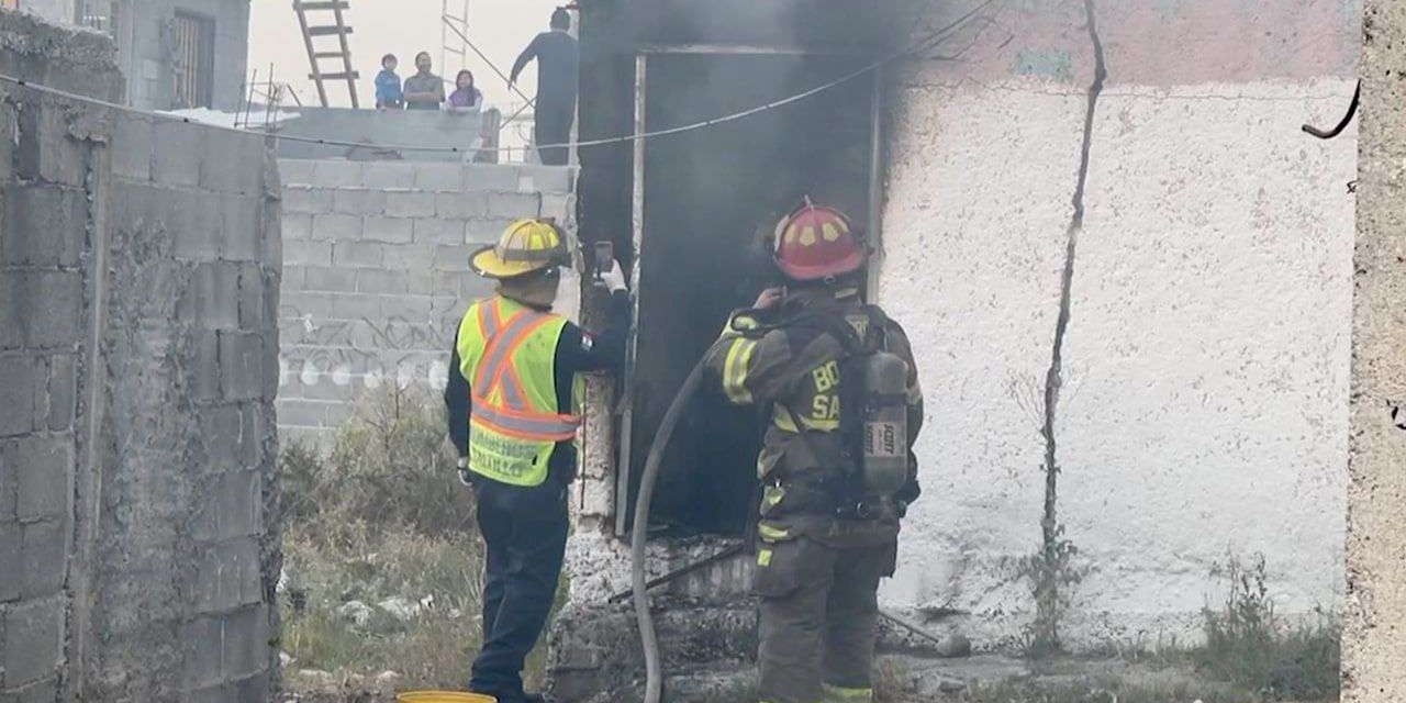 Muere joven en voraz incendio en Saltillo