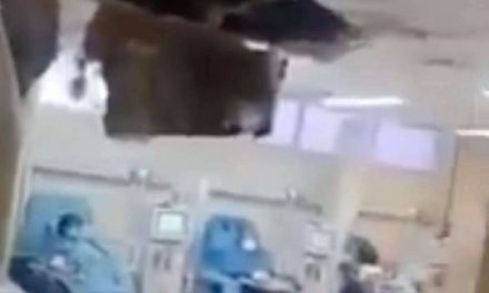 Viral: Cae techo de hospital en Tuxpa cuando pacientes recibían hemodiálisis
