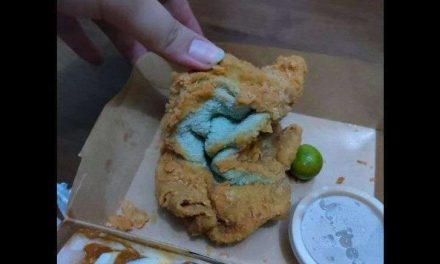 Mujer pide pollo a domicilio… ¡le llevan una toalla frita!
