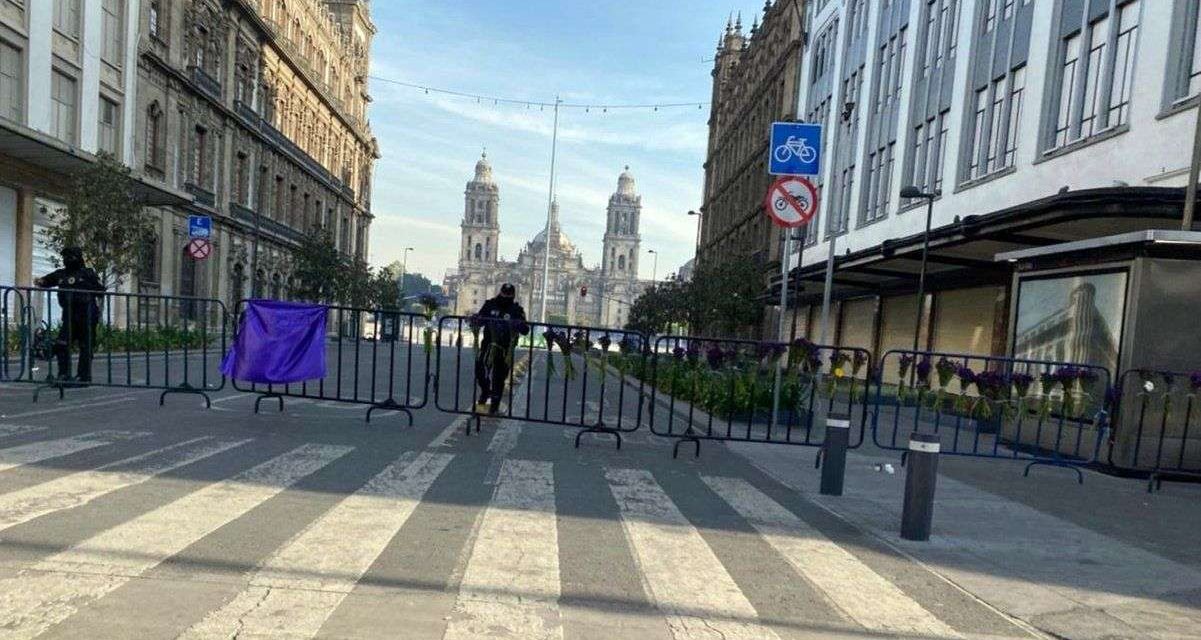 Cierran el Zócalo previo a elección 2021