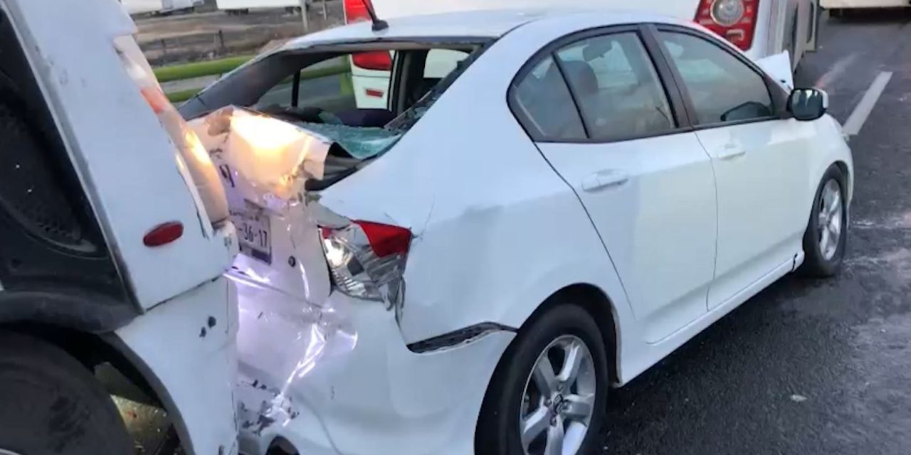Exceso de velocidad provoca accidente múltiple sobre la Saltillo-Monterrey