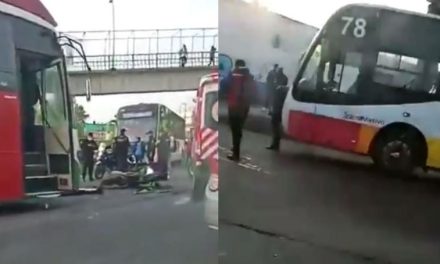 Capta Mexibús video del momento en que motociclista muere atropellado