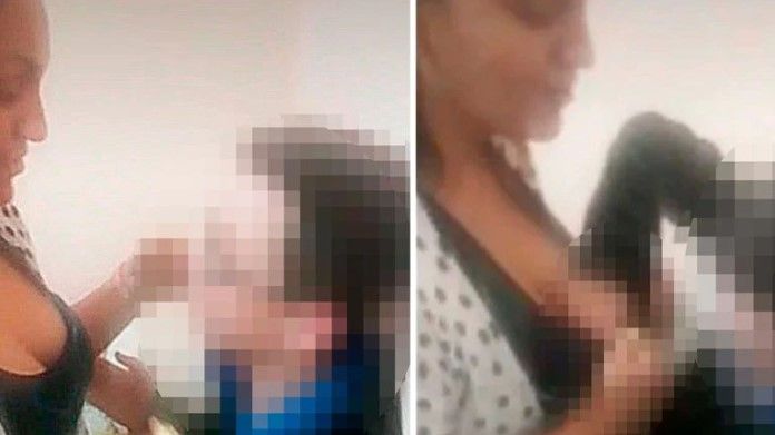 Portera de una escuela se graba mientras abusaba de un niño