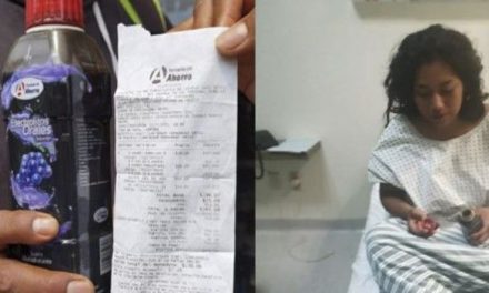Mujer compra suero en una farmacia y al primer trago se dio cuenta que era aceite quemado