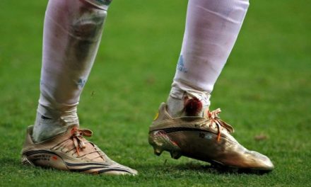 La imagen del tobillo sangrante de Lionel Messi que se hizo viral