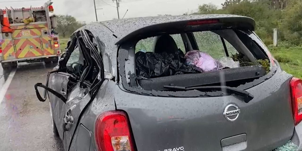 Tres lesionados en accidente