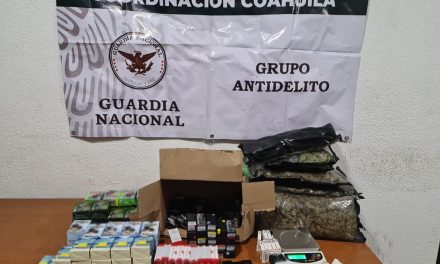 Aseguran ocho paquetes con marihuana y 151 cartuchos con aceite de Cannabis en Central Camionera de Saltillo
