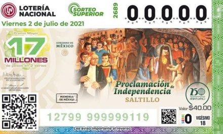 ¡Cae el gordo en Saltillo con serie conmemorativa!