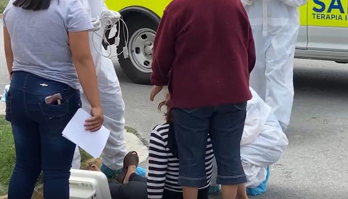 Mujer embarazada resultó lesionada en Saltillo