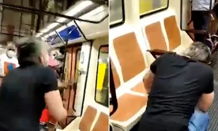 VIDEO | Enfermero le pide a un hombre que utilice mascarilla y este le responde golpeándolo brutalmente en Madrid