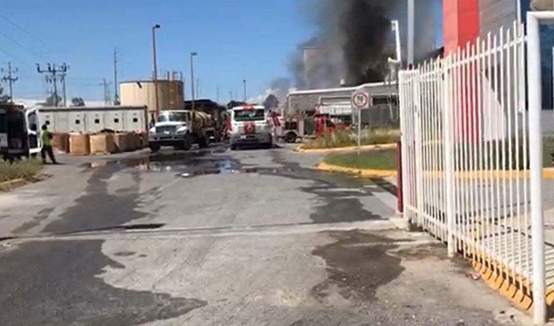 Se registra incendio en Parque Industrial de Ramos Arizpe