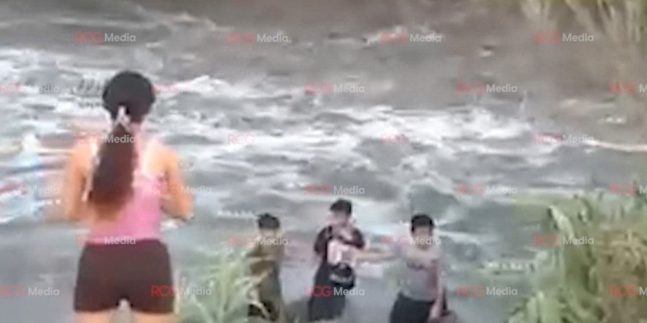 ¡Héroes! Vecinos rescatan a niños de fuerte corriente en Ramos Arizpe