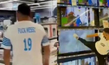 ‘Fuck Messi’, fanáticos rompen televisiones por su llegada al PSG