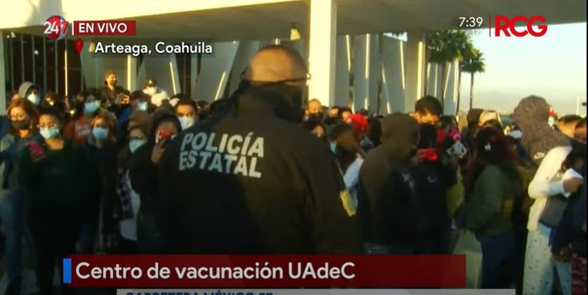 Suspenden proceso de vacunación en Saltillo por falta de condiciones