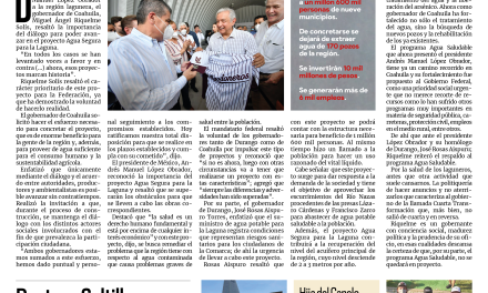 Portada [16 de agosto de 2021] Con diálogo podremos avanzar: MARS; destaca Saltillo en apertura de empresas y más…