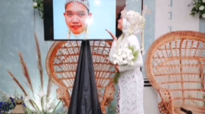 Se casan virtualmente; el novio dio positivo a covid-19 (video)
