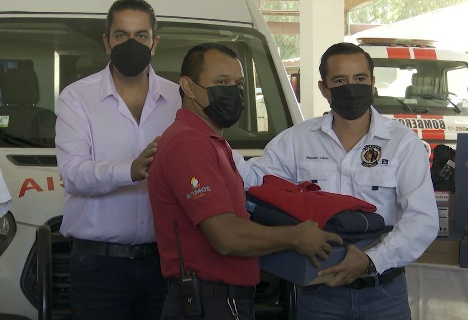 Entregan equipo al Cuerpo de Bomberos de Ramos Arizpe
