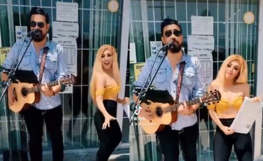 Mujer baila y celebra, con todo y músico, por su divorcio en Torreón