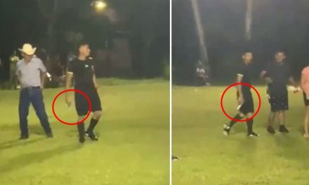 Árbitro se defiende y le dispara a jugadores para evitar ser golpeado en un partido en Honduras