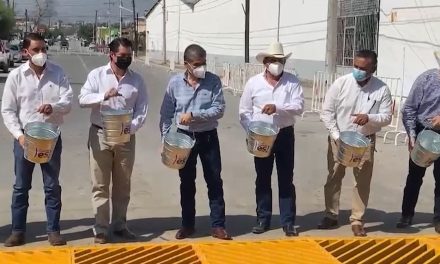 Reciben obra de colector pluvial en Frontera, Coahuila