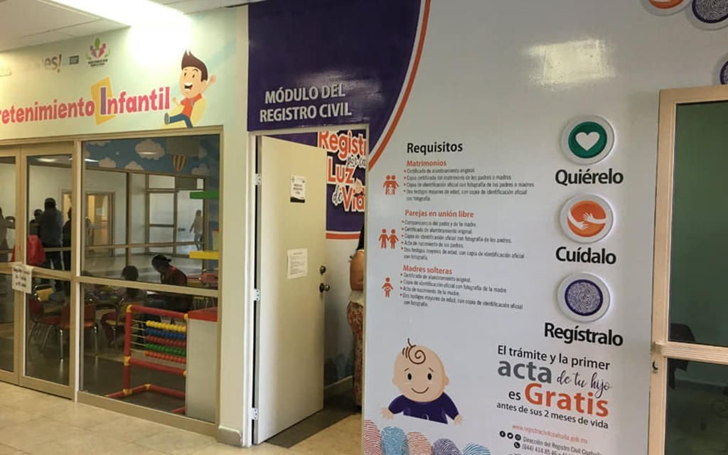 Buscan reinstalar módulos de Registro Civil en hospitales de Coahuila