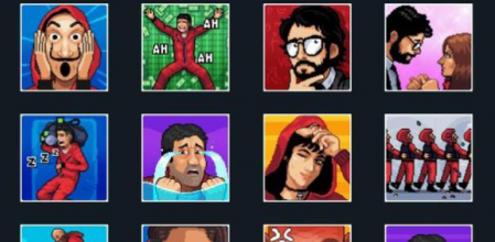 ¡Stickers de la Casa de Papel!