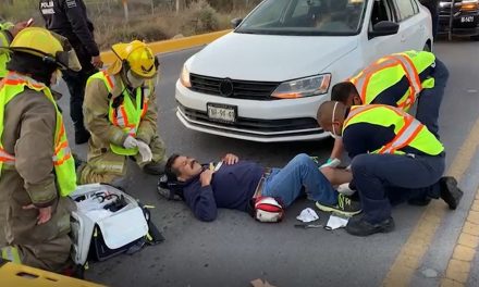 Atropellan a ciclista al norte de Saltillo; cruza bulevar sin precaución