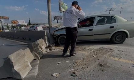 Exceso de velocidad causa de percance en Saltillo