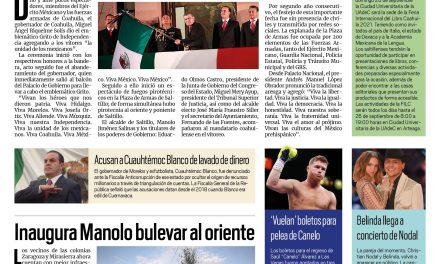 Portada [16 de septiembre de 2021] Coahuila celebra la Independencia; inaugura Manolo bulevar al oriente y más…