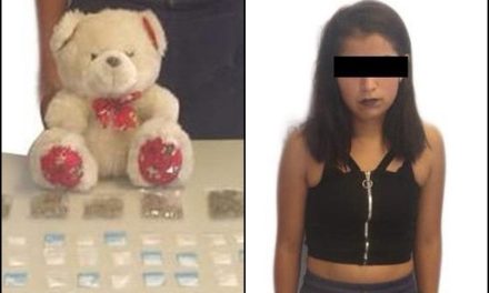 Cae joven con droga en osito de peluche en Veracruz