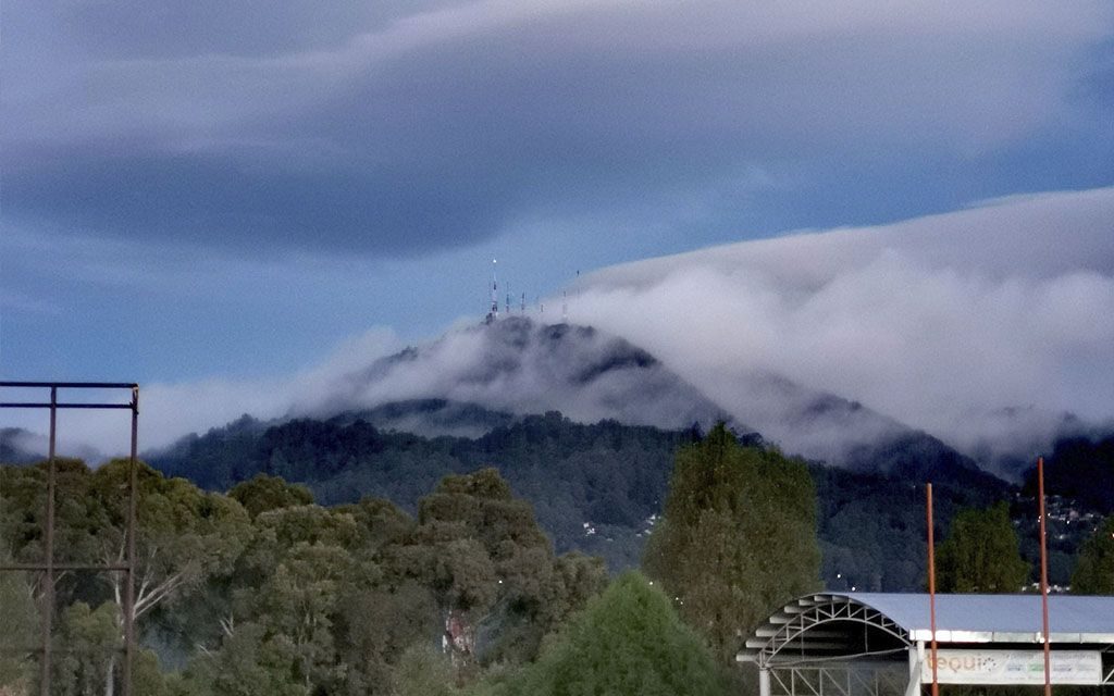 Se forman raras nubes en Chiapas