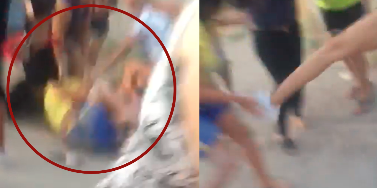 ¡Está embarazada!; dos familias cierran la calle para ‘darse un tiro’ en Torreón (video)