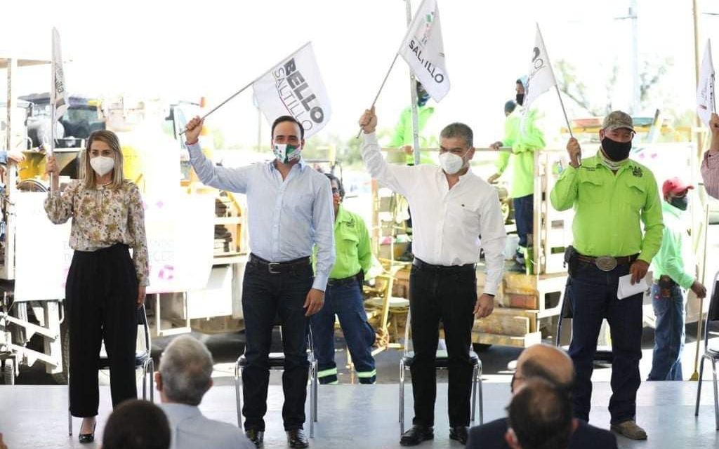 Arrancan gobernador y alcalde última etapa del programa Bello Saltillo