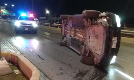 Terminan volcando de manera simultánea