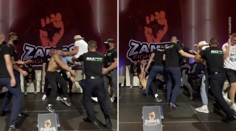 Luchador de MMA da rodillazo y noquea a su rival en careo