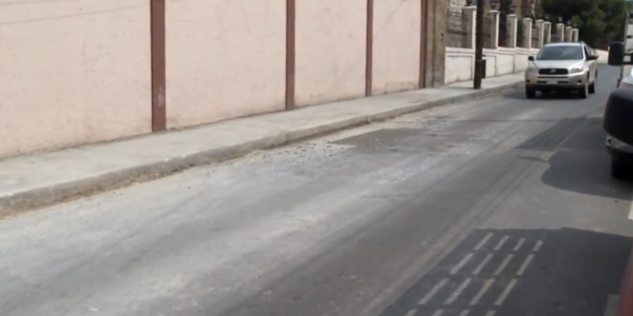 La cinta asfáltica se ha deteriorado en Saltillo