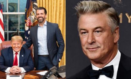 ‘Alec Baldwin mata personas’; hijo de Donald Trump vende playeras con mensajes insensibles