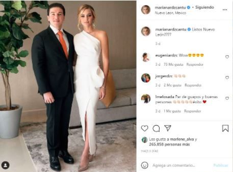 Vestido que usó Mariana Rodríguez en toma de protesta de Samuel García será subastado