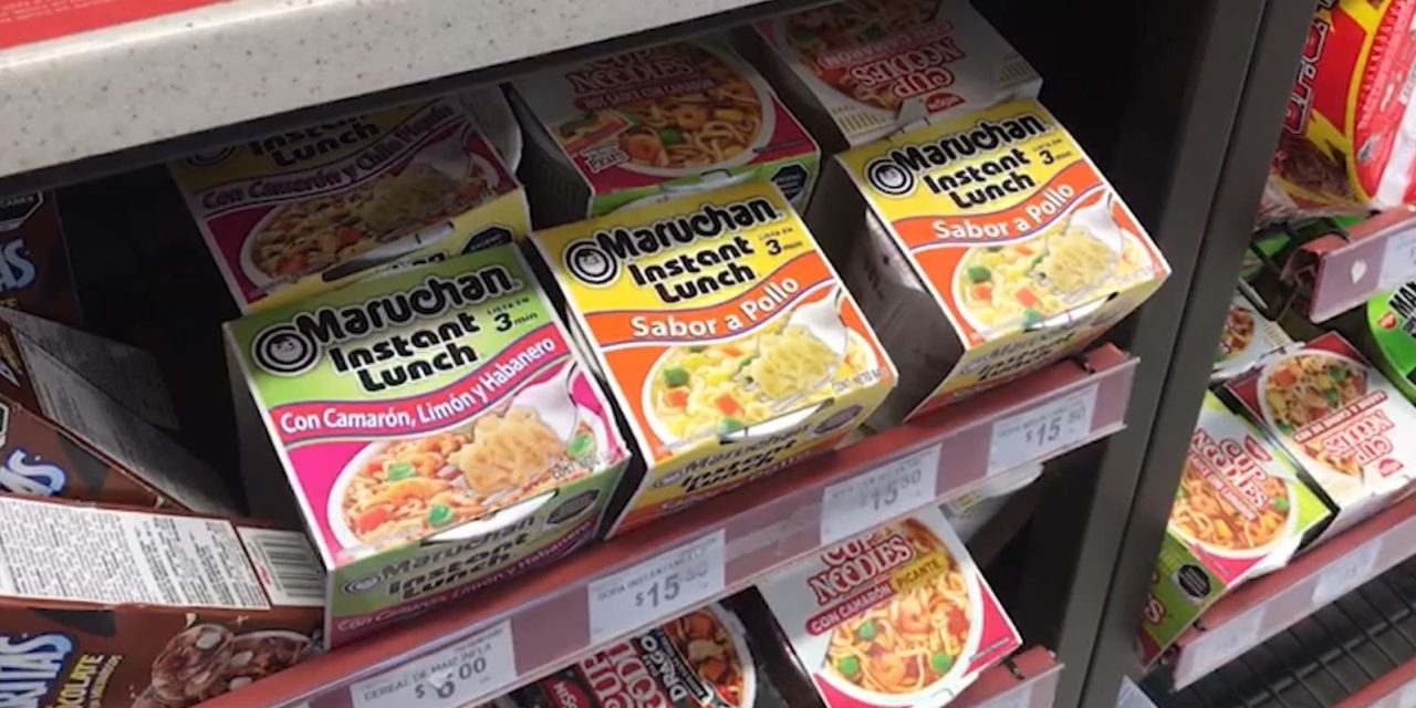 Lanzan operativo contra sopas instantáneas en Coahuila