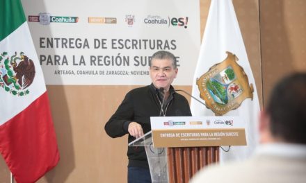 Coahuila ofrece certeza jurídica con escrituración: MARS