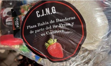 CJNG reparte despensa a damnificados en Nayarit
