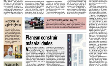 Portada [22 de noviembre de 2021] Piden mantenerse alerta por cuarta ola; planean construir más vialidades, y más…