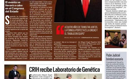 Portada [30 de noviembre de 2021] Dará Cuarto Informe de Gobierno; CRIH recibe Laboratorio de Genética y más…