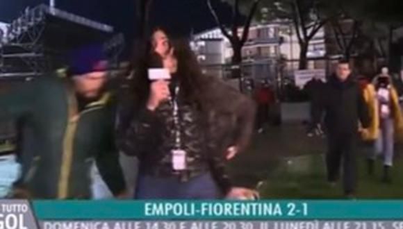 Reportera es manoseada en transmisión en vivo