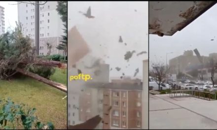 Poderosa ventisca deja cuatro personas sin vida en Turquía; viento derriba edificio (video)