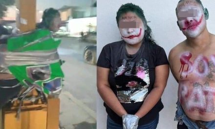 ¿Batman vive en Tamaulipas? Hombre atrapa a rateros y los pinta como el Joker
